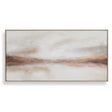 Haze In The Horizon Landscape Painting Brown / Orange / White - Light Brown / White by Uttermost - View 1