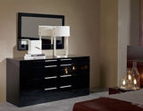 Eastern King Impera Modern-Contemporary lacquer platform bed