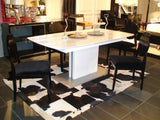 A&X Centro Modern White Crocodile Dining Table - VGUNAA818 - 265WC - Home Elegance USA - 1