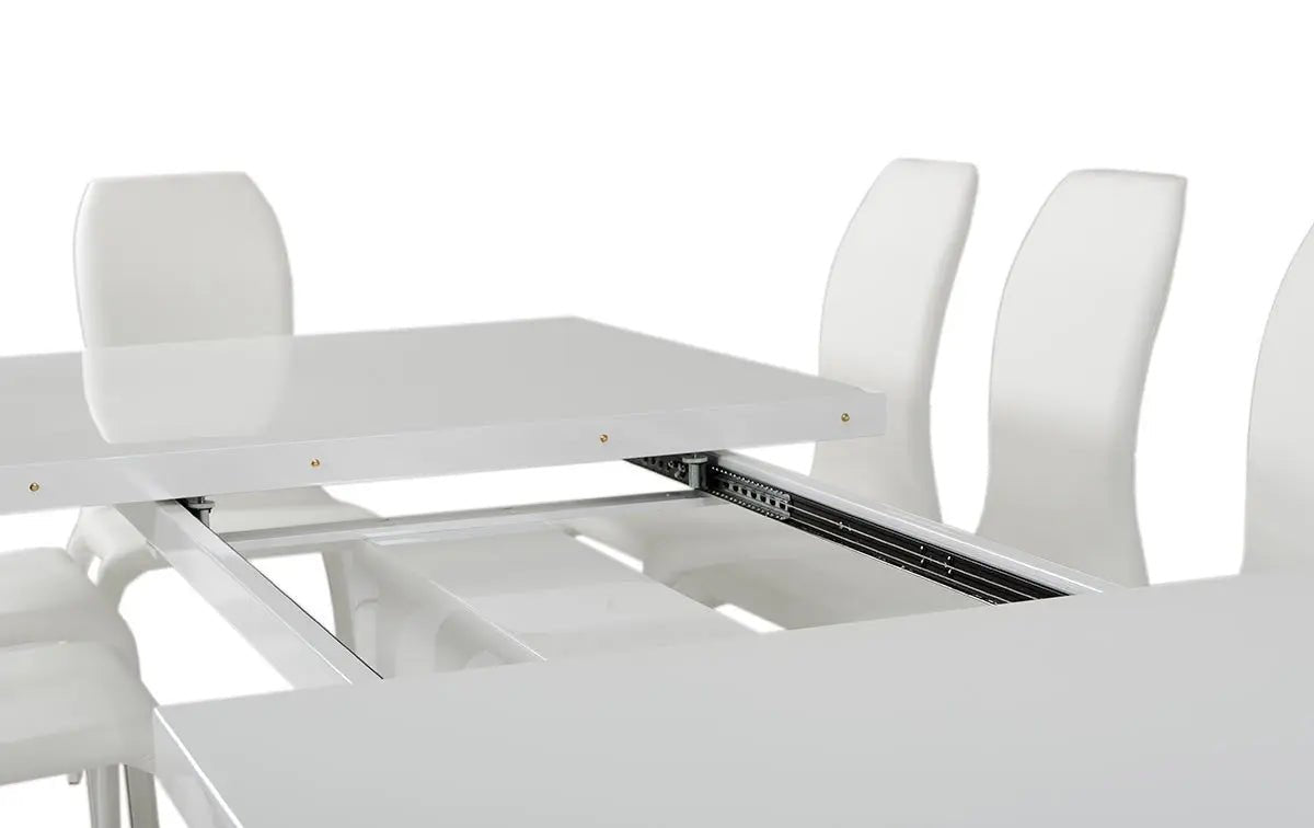 Bono Modern White Dining Table Vggu - Bono2 - VGGU - BONO2 - Home Elegance USA - 10