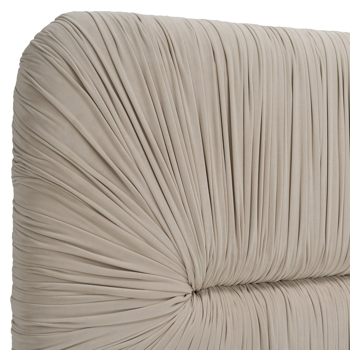 Eastern King Florence - Modern Beige Velvet + Shagreen Bedroom Set