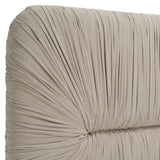 Eastern King Florence - Modern Beige Velvet + Shagreen Bedroom Set