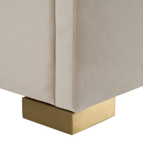Florence Modern Beige Velvet & Leatherette Bedroom Set – VIG Furniture - sold by Home Elegance USA