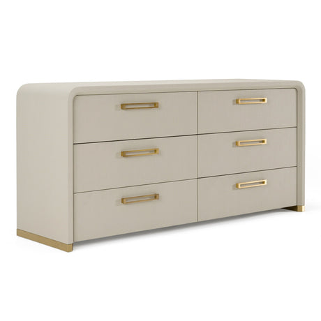 Florence Modern Beige Velvet & Leatherette Bedroom Set – VIG Furniture - sold by Home Elegance USA