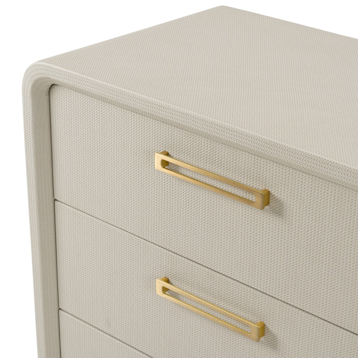 Eastern King Florence - Modern Beige Velvet + Shagreen Bedroom Set