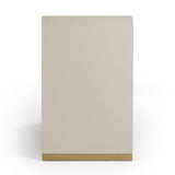 Florence - Modern Beige Leatherette + Gold Dresser - View Image 1