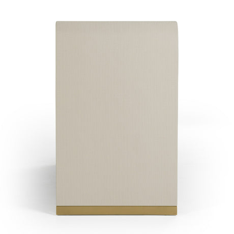 Florence - Modern Beige Leatherette + Gold Dresser - View Image 1