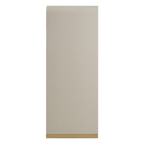Florence - Modern Beige Leatherette + Gold Chest - View Image 1