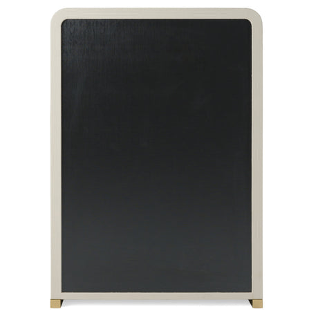 Florence - Modern Beige Leatherette + Gold Chest - View Image 1