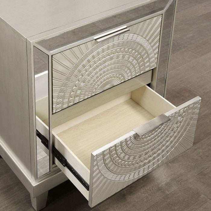 Valletta - Night Stand - Champagne - Home Elegance USA