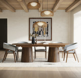 Truman - Mid-Century Modern Walnut Extendable Dining Table - View Image 1
