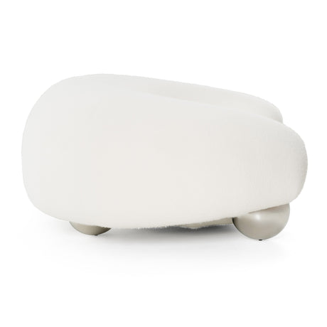 Fortune - Contemporary White Fabric Sofa - View Image 1