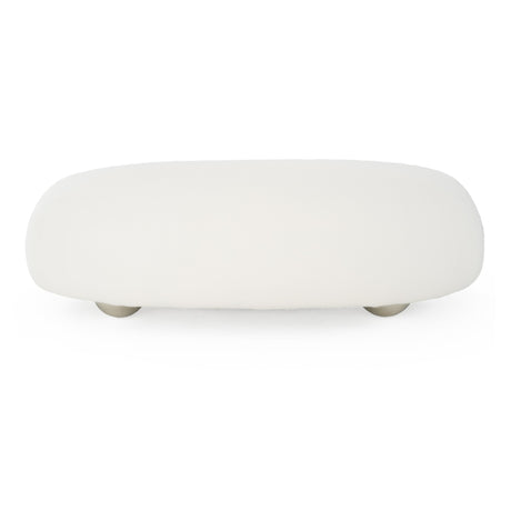 Fortune - Contemporary White Fabric Sofa - View Image 1