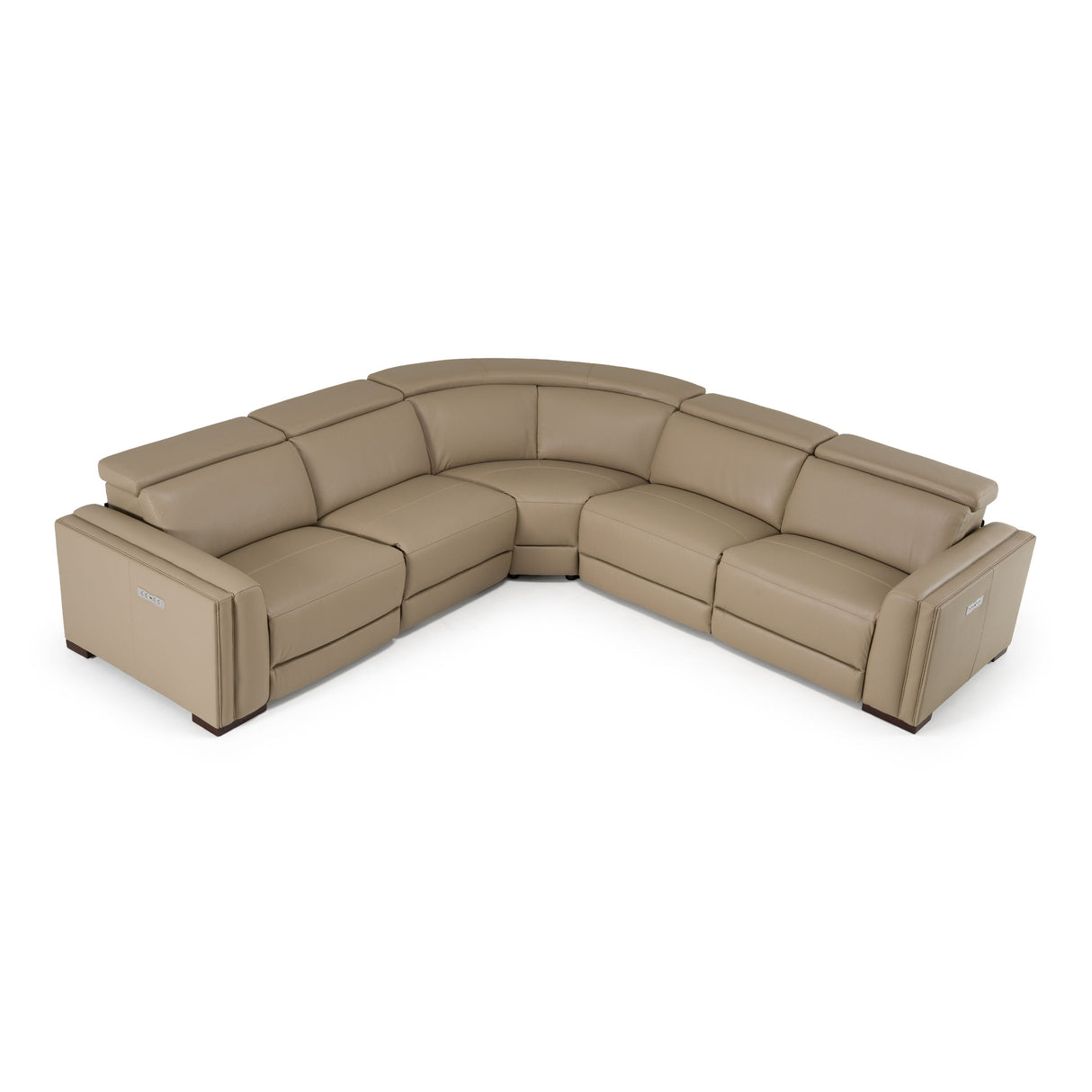 Frazier Modern Tan Leather Power Reclining Sectional Sofa – VIG Furniture