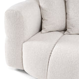 Freya - Modern Beige Fabric Sectional Sofa w/ Console - View Image 1