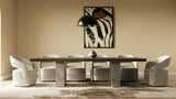 Modrest Renzo Modern Oak & Concrete 118" Dining Table