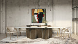 Byer - Modern Glass + Grey Ash Dining Table - View Image 1