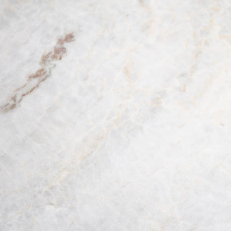 Modrest Gabbro Low - Glam White Marble and Gold Coffee Table