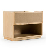 Eastern King Gavin - Modern Natural Ash + Rattan Bedroom Set