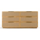 Gavin - Modern Natural Ash + Rattan Dresser - View Image 1