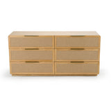 Gavin - Modern Natural Ash + Rattan Dresser - View Image 1