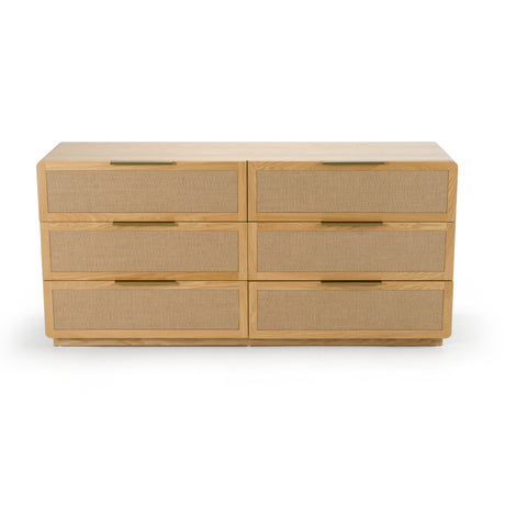 Gavin - Modern Natural Ash + Rattan Dresser - View Image 1