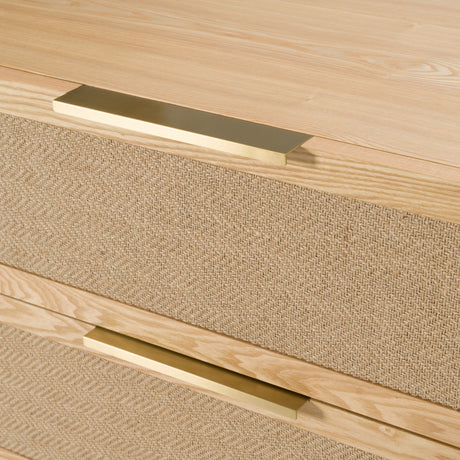 Gavin - Modern Natural Ash + Rattan Dresser - View Image 1
