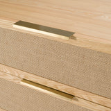 Gavin Modern Natural Ash & Rattan 4-Piece Bedroom Set – VIG Furniture