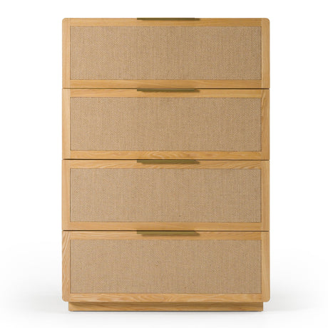 Gavin - Modern Natural Ash + Rattan Chest - View Image 1