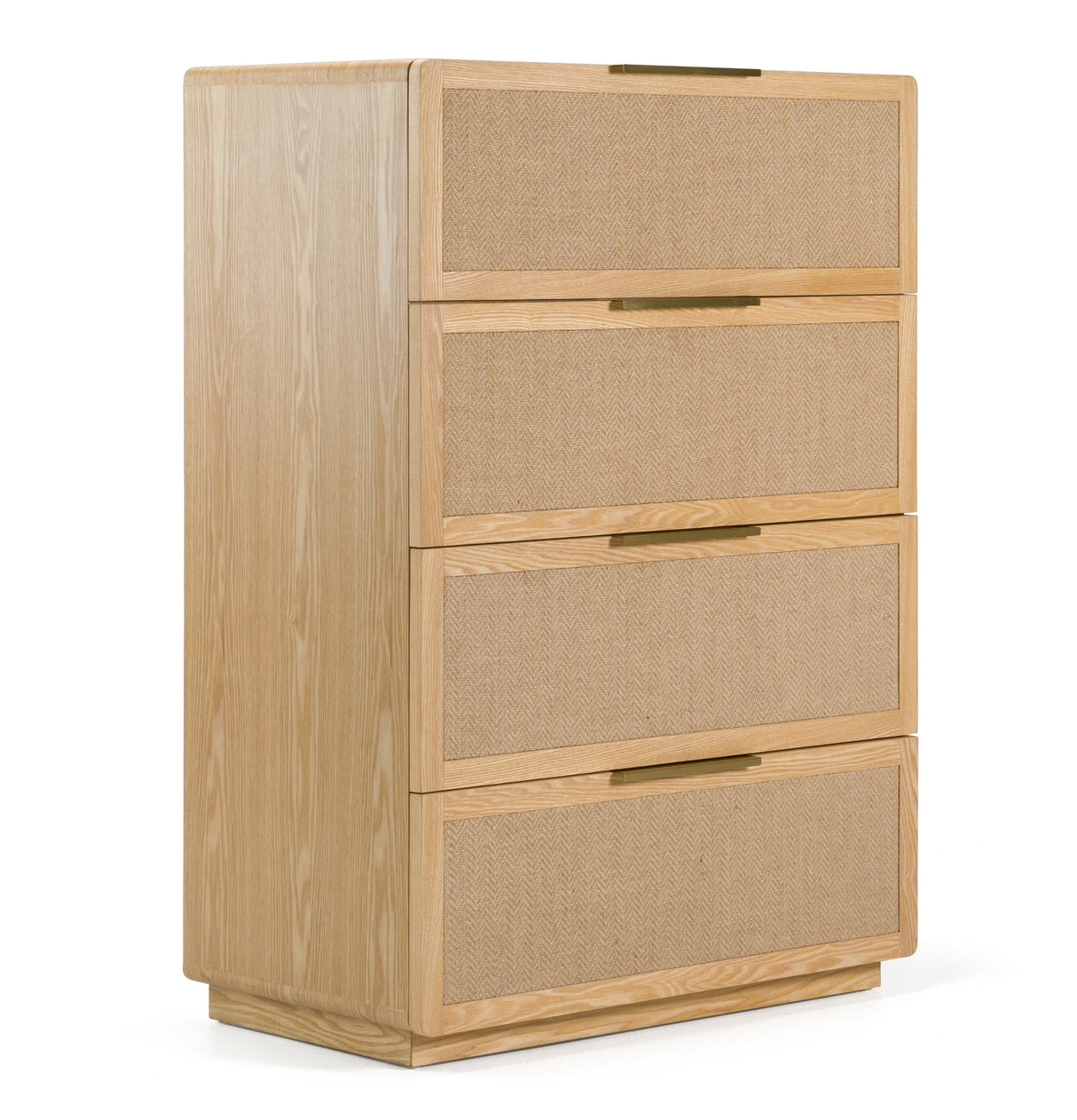 Gavin - Modern Natural Ash + Rattan Chest - View Image 1