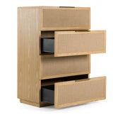Gavin - Modern Natural Ash + Rattan Chest - View Image 1