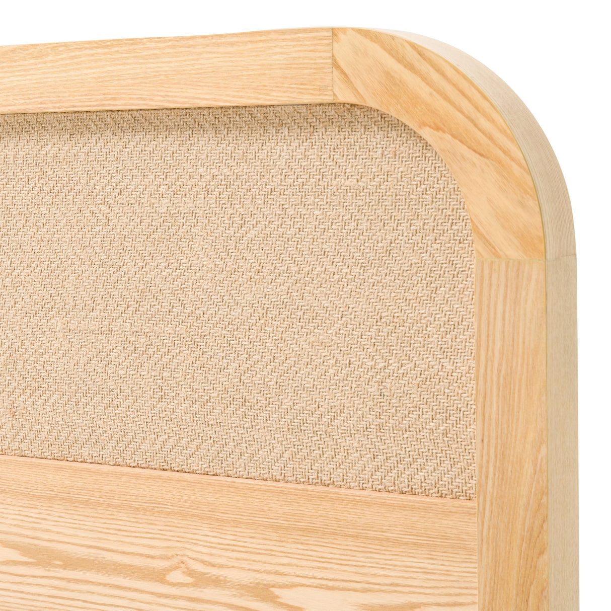 Eastern King Gavin - Modern Natural Ash + Rattan Bedroom Set