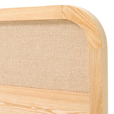 Eastern King Gavin - Modern Natural Ash + Rattan Bedroom Set