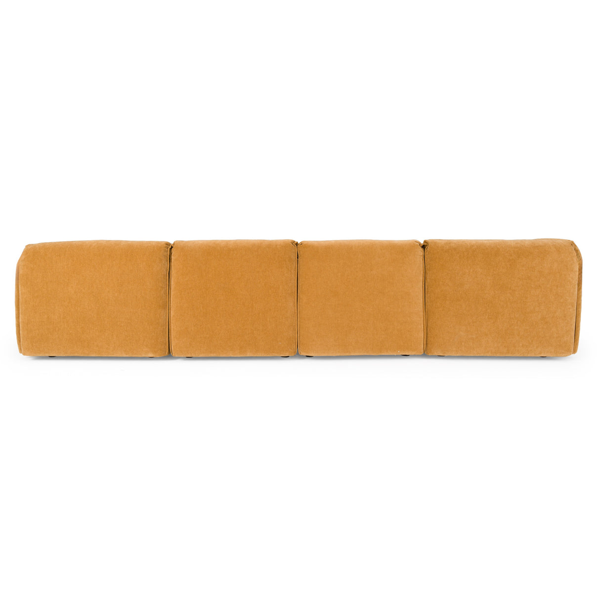Gene - Modern Ochre Fabric 5-Piece Modular Sectional Sofa - View Image 1