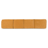 Gene - Modern Ochre Fabric 5-Piece Modular Sectional Sofa - View Image 1