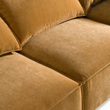 Gene - Modern Ochre Fabric 5-Piece Modular Sectional Sofa - View Image 1