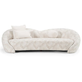 Gentle - Modern Beige Pattern Fabric Sofa - View Image 1