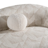 Gentle - Modern Beige Pattern Fabric Sofa - View Image 1