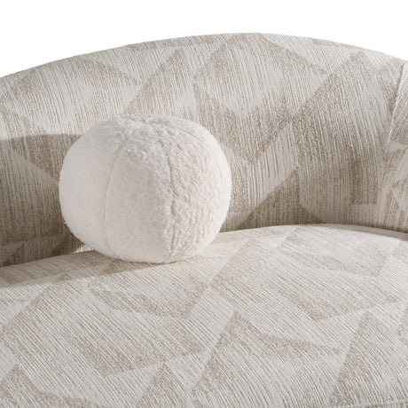 Gentle - Modern Beige Pattern Fabric Sofa - View Image 1