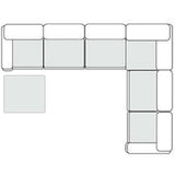 Garman - Modern Light Grey Modular Sectional Sofa-7-Piece Sectional - View Image 1