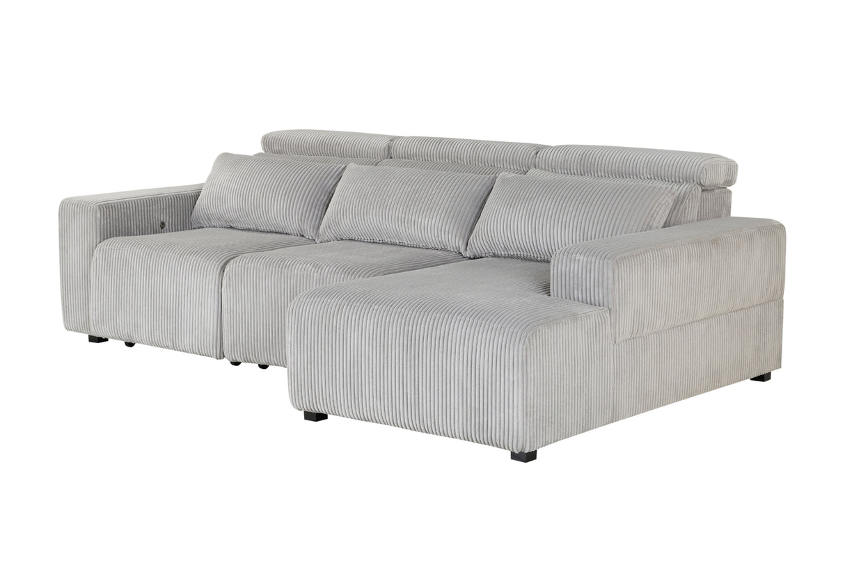 U5945 Grey Power Sectional | Global Furniture USA