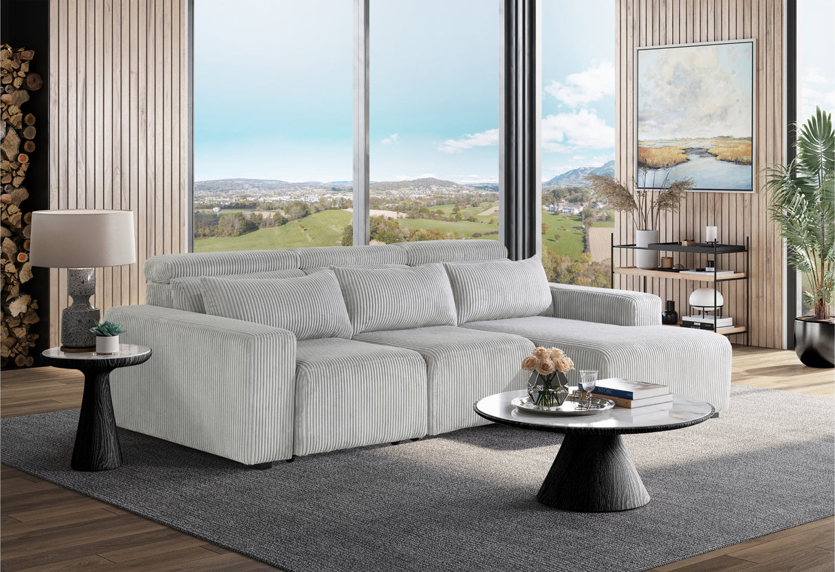 U5945 Grey Power Sectional | Global Furniture USA