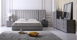 Queen Buckley - Grey & Black Stainless Steel Bedroom Set - View Image 1
