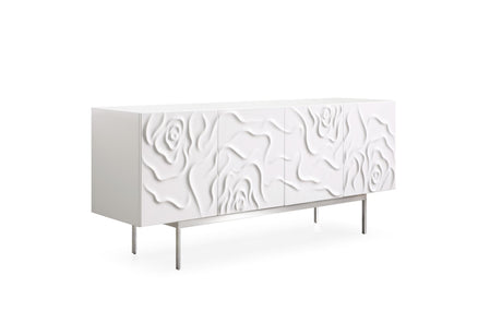 Modrest Gwen - Modern White High Gloss Buffet - Home Elegance USA