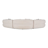 Nomad - Modern Off-White Fabric Curved Sectional Sofa - View Image 1