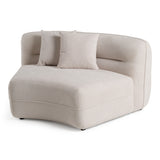 Nomad - Modern Off-White Fabric Curved Sectional Sofa - View Image 1