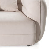Nomad - Modern Off-White Fabric Curved Sectional Sofa - View Image 1