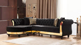 Julia Contemporary Sectional Velvet Button Tufted | Galaxy - Home Elegance USA