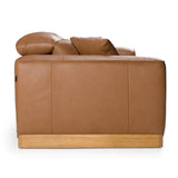 Hagerty - Modern Brown Leather Sofa with 2 Power Recliners - View Image 1