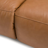 Hagerty - Modern Brown Leather Sofa with 2 Power Recliners - View Image 1